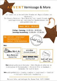 Adventsmarkt im Cafe Oskar in Dettenheim 2022