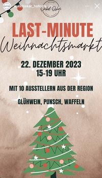 Last-Minute Weinachtsmarkt Cafe Onkel Oscar