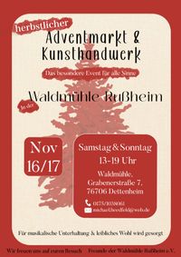 Flyer für Herbstlichen Advents- und Kunsthandwerksmarkt in Dettenheim